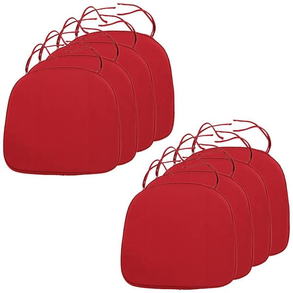 Leisuremod Modern Soft Comfortable Dining Chair Cushion Pads With Ties 