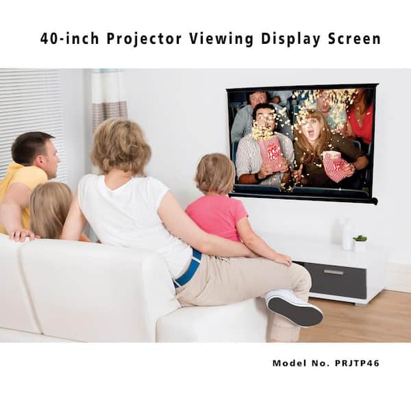 32'' x 24'' mobile Pull-Out Style Portable Pyle PRJTP46 40" Projector Screen 