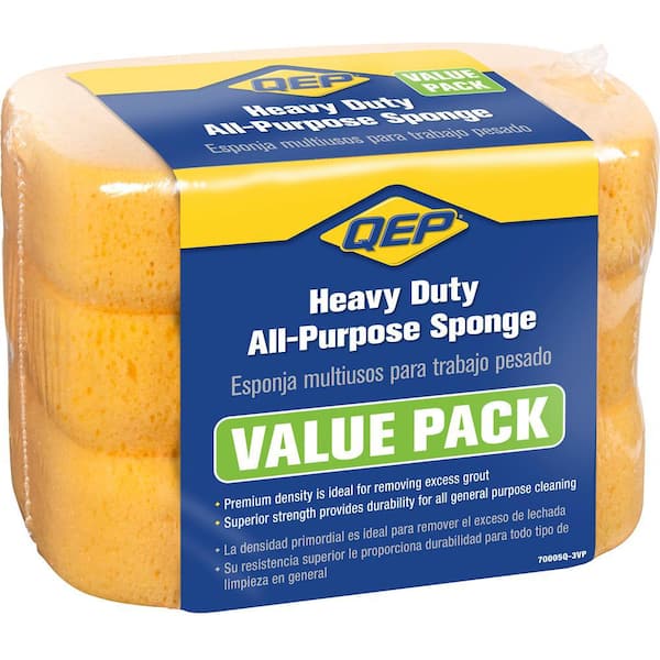QEP 7-1/2 in. x 5-1/2 in. Extra Large Grouting, Cleaning and Washing Sponge  (3-Pack) 70005Q-3VP84 - The Home Depot