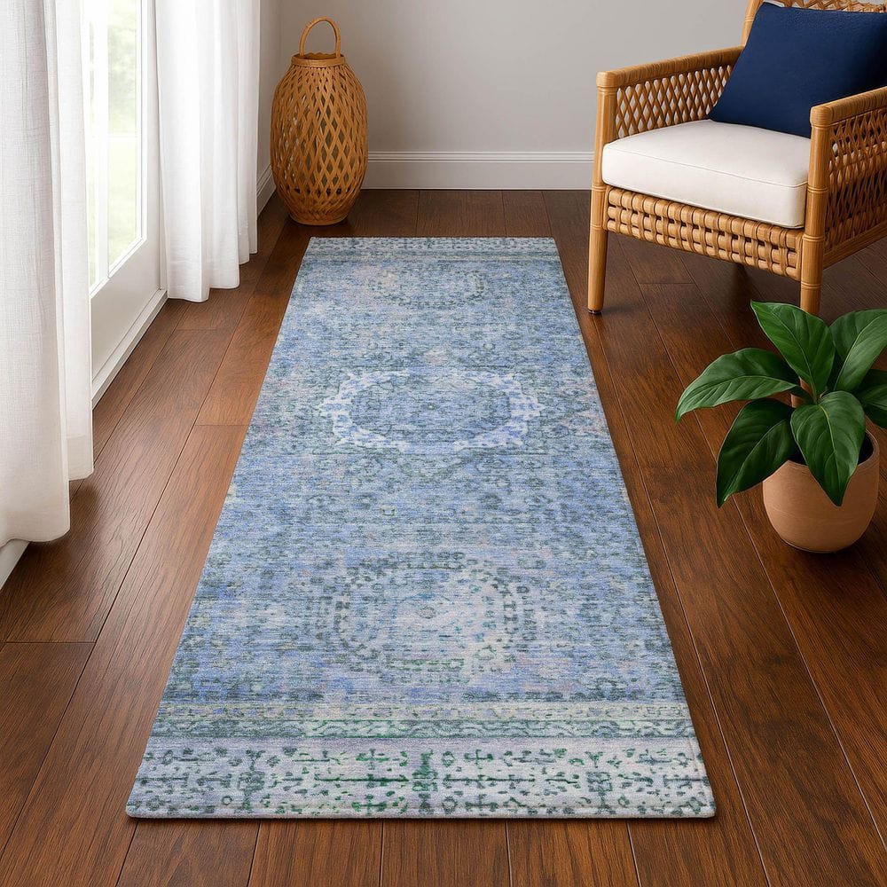 Addison Rugs Mayfield Premium Machine Washable Abstract AMF1740 Blue 2 ...