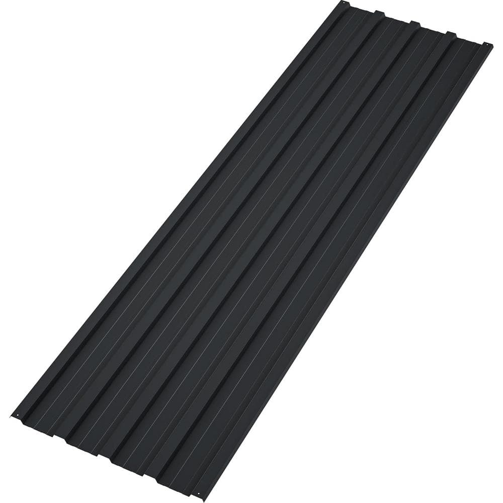 8 ft. Galvanized Steel Roof Panel in Black Color price history on PriceWatchPro
