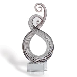 Entangle Murano Style 10 in. H Abstract Centerpiece