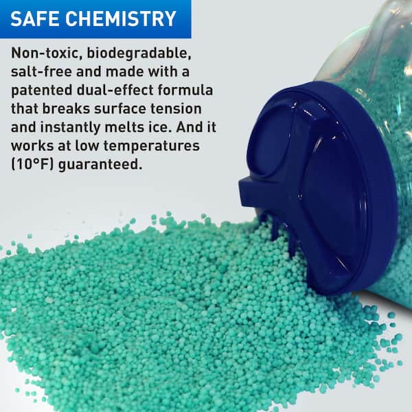 Blue Heat 50 Lb. Calcium Blend Ice and Snow Melt + Deicer W/ Heat  Generating Pellets, Works to -25°F BH50 - The Home Depot