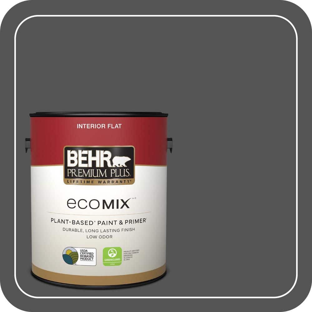 1 gal. #PPU25-01 Carbon Copy Flat EcoMix Plant-Based Interior Paint & Primer price history on PriceWatchPro
