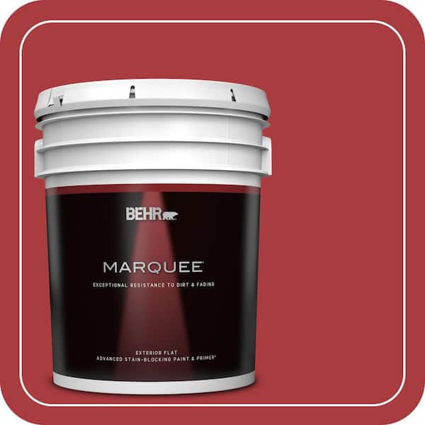 BEHR MARQUEE 5 gal. #S-G-160 California Poppy Flat Exterior Paint & Primer