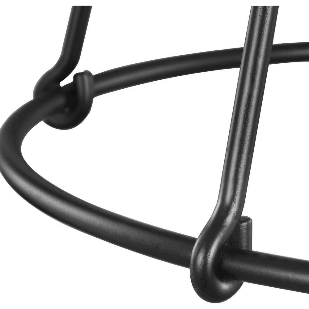 Chambers 10" Matte Black Farmhouse Mini-Pendant with Wire-Frame Shade