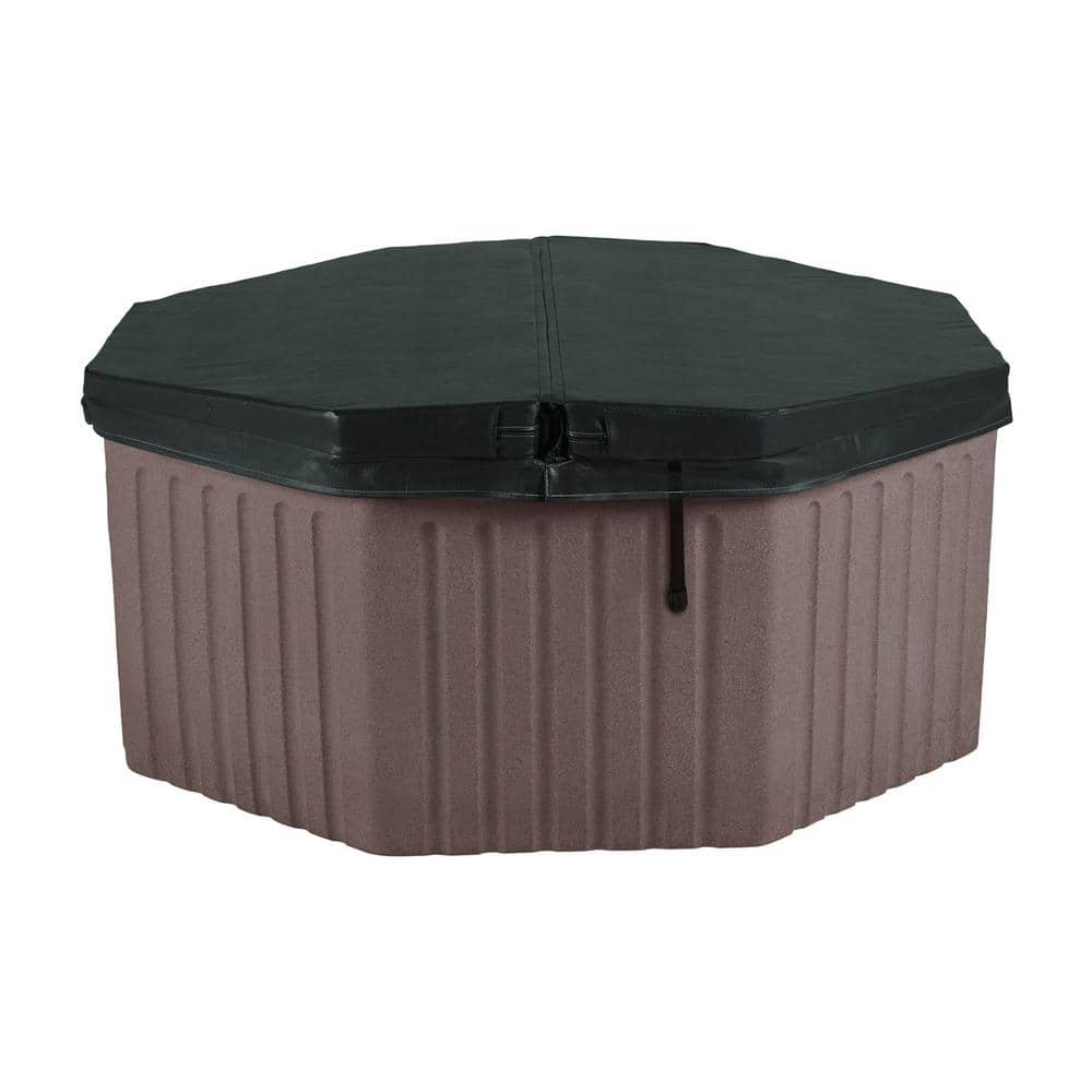 Millstone Gray 5-Person Octagon Hot Tub with 11 Jets