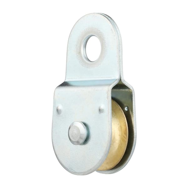 Everbilt 1-1/2 in. Zinc-Plated Rigid Single Pulley 44144 - The Home Depot