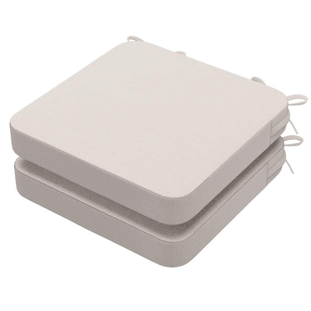 16 x 16 x 2 Square Indoor Chair Cushions with Removable Cover for Ki