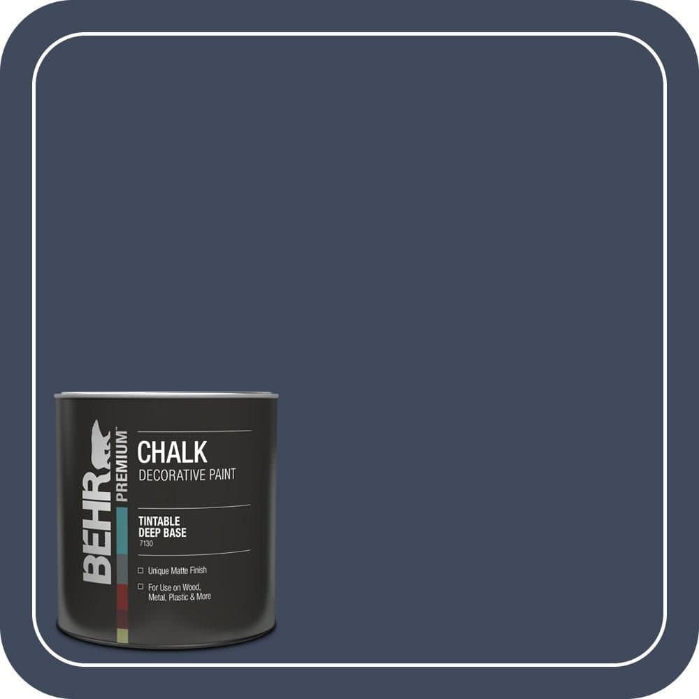 BEHR PREMIUM 1 qt. #S530-7 Dark Navy Interior Chalk Decorative