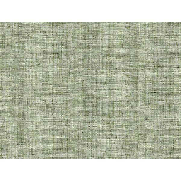 York Wallcoverings Papyrus Weave Green Spray and Stick Roll (Covers 60.75 sq. ft.)