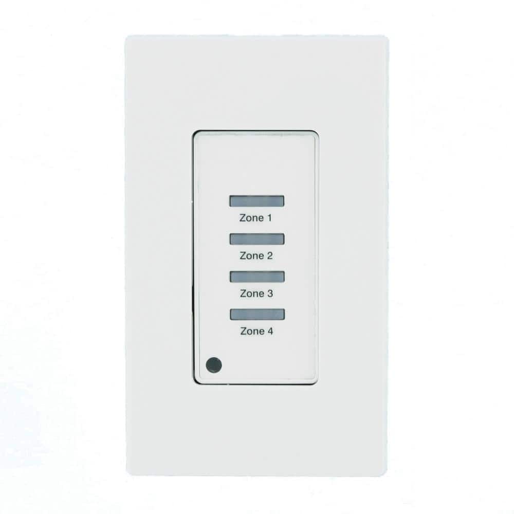 White Low Voltage Pushbutton Station with Copper Contacts
