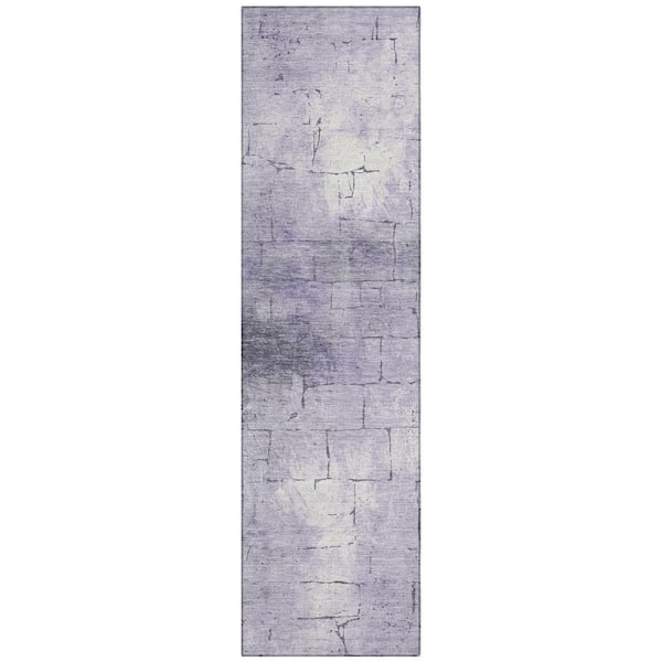 Addison Rugs Chantille Machine Washable Indoor/Outdoor Abstract ACN2215 Lavender 2 ft. 3 in. x 7 ft. 6 in. Runner Rug