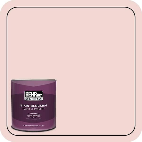 BEHR ULTRA 1 qt. #150E-1 Delicate Blush Extra Durable Eggshell Enamel Interior Paint & Primer