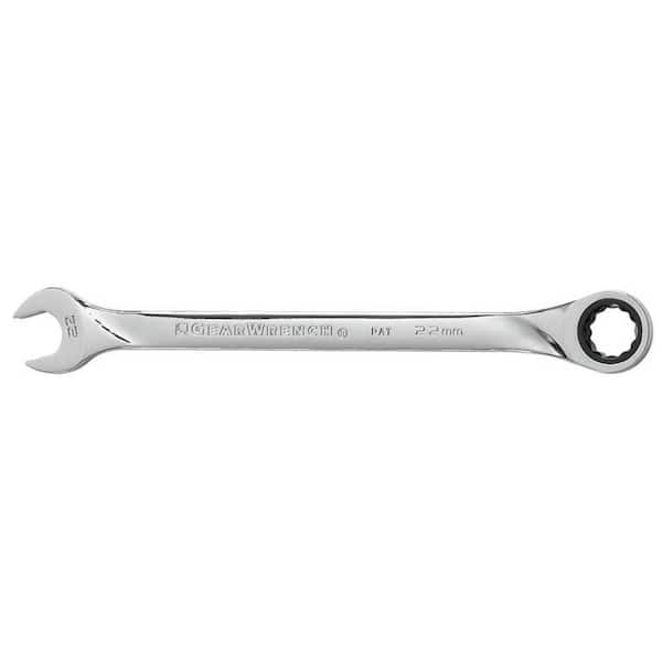 GEARWRENCH 22 mm Metric 72-Tooth XL Combination Ratcheting Wrench