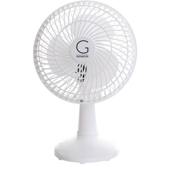 Genesis 6 In Convertible Table Top And Clip Fan In White A1clipfanwhite The Home Depot