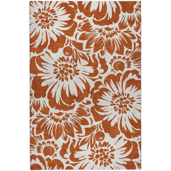Dream Shag Premium Machine Washable Abstract ADS551 Paprika 10 ft. x 14 ft. Area Rug