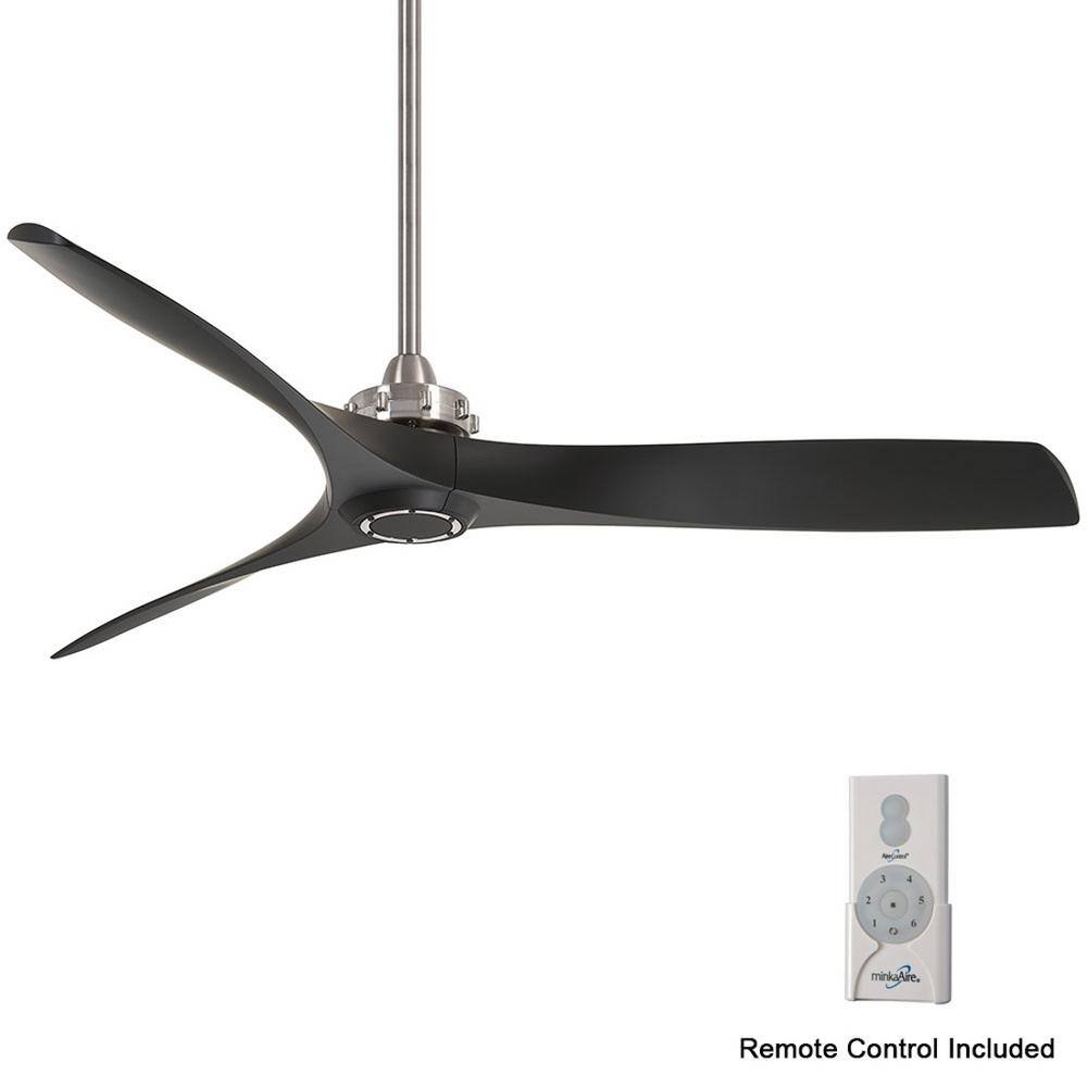 Aviation 60 in. Indoor Brushed Nickel and Coal Ceiling Fan with Remote Control price history on PriceWatchPro