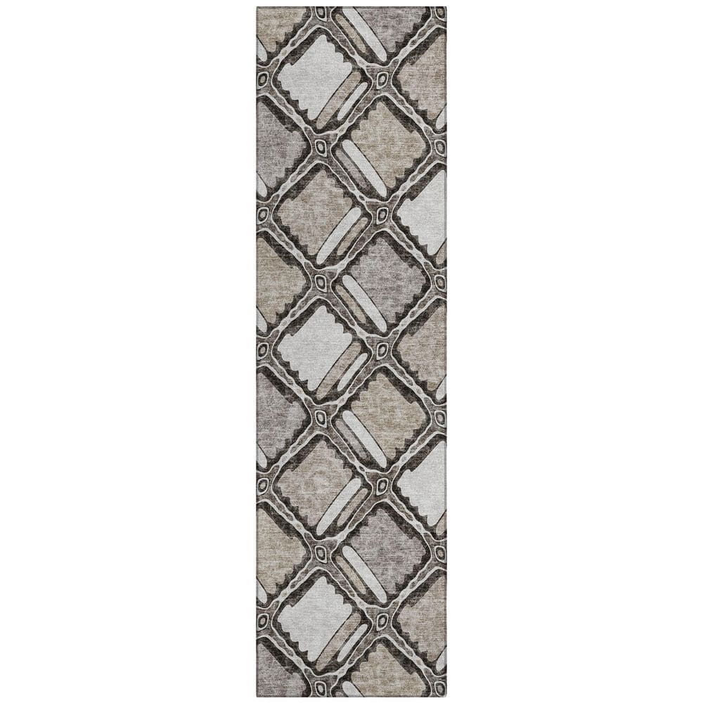 Chantille Machine Washable Indoor/Outdoor Abstract ACN2800 Khaki 2 ft. x 7 ft. Runner Rug price history on PriceWatchPro
