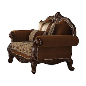 Jardena Fabric and Cherry Oak Fabric Arm Chair Set of