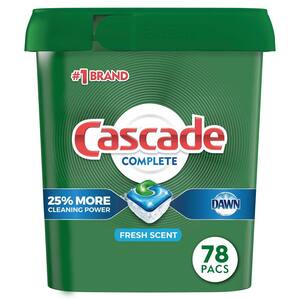Complete ActionPacs Fresh Scent Dishwasher Detergent with Dawn (78-Count)