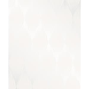 Gleam Cream Linear Ogee Paper Strippable Roll Wallpaper (Covers 56.4 sq. ft.)