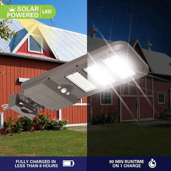 1000 Lumen Solar Powered, Motion Activated, Peel-and-stick, Waterproof  Security Light