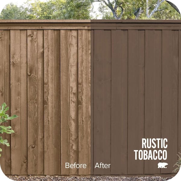 5 gal. #N230-7 Rustic Tobacco Solid Color House and Fence Exterior Wood Stain