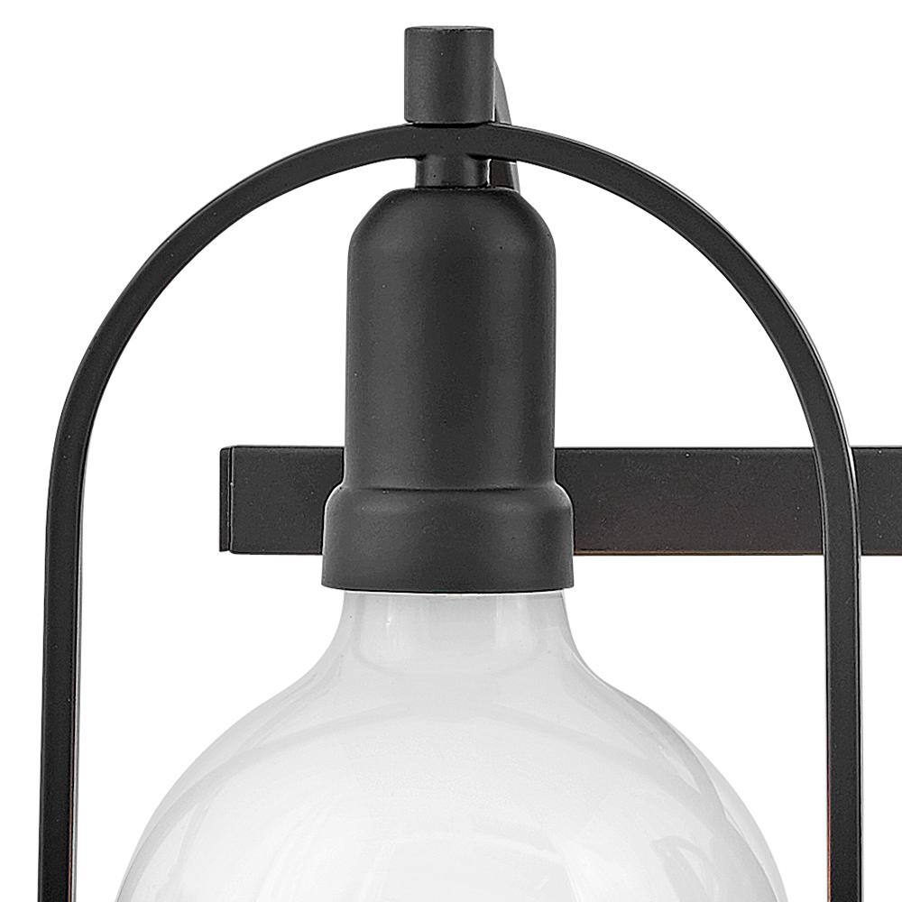 Somerset Elegant Black 3-Light Vanity Fixture with Vintage Appeal