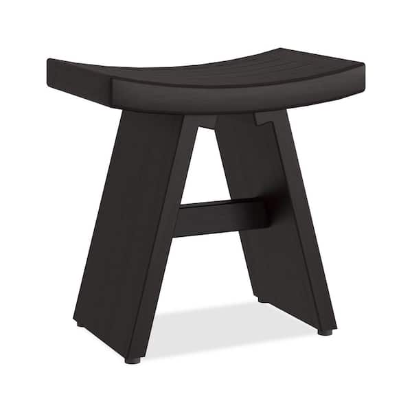 AquaTeak 18 in. x 12 in. x 18 in Asia Mocha-Shield Freestanding Teak Shower Bench