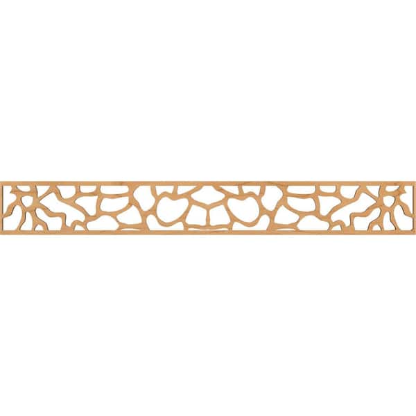Ekena Millwork Rochester Fretwork 0.375 in. D x 46.5 in. W x 6 in. L Maple Wood Panel Moulding