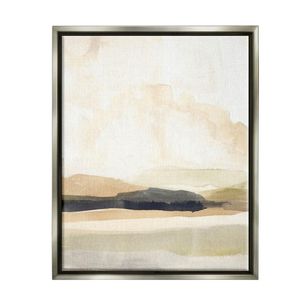 The Stupell Home Decor Collection Figurative Landscape Scene Design by Annie Warren Floater Framed Abstract Art Print 21 in. x 17 in.