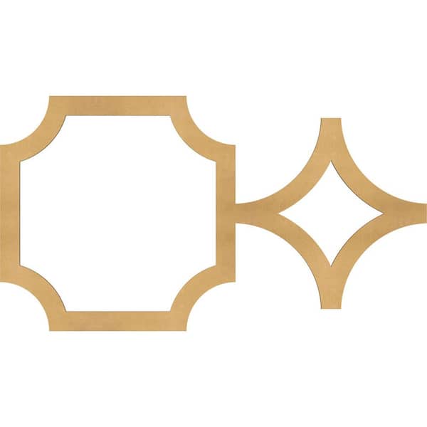 Ekena Millwork 20-5/8" x 11-3/8" x 1/4" Small Anderson Decorative Fretwork Wood Wall Panels, MDF (20-Pack)