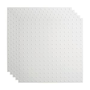 Minidome 2 ft. x 2 ft. Matte White Lay-In Vinyl Ceiling Tile (20 sq. ft.)