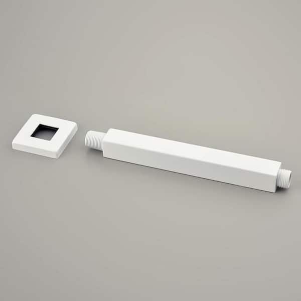 1-Spray Patterns 16 in. Ceiling Mount Dual Fixed and Handheld Shower Head 2.5 GPM in White