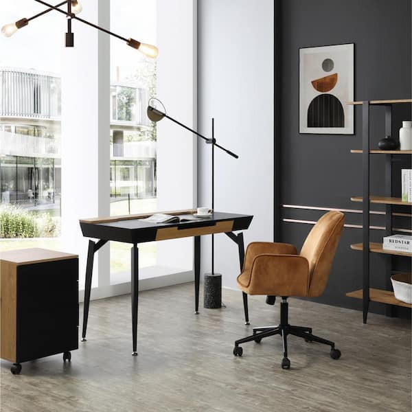 Black desk store home depot