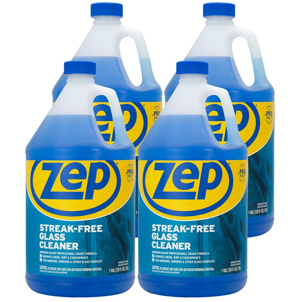 ZEP Streak-Free Glass Cleaner Ammonia Based Professional 1 Gal. (Case of 4)