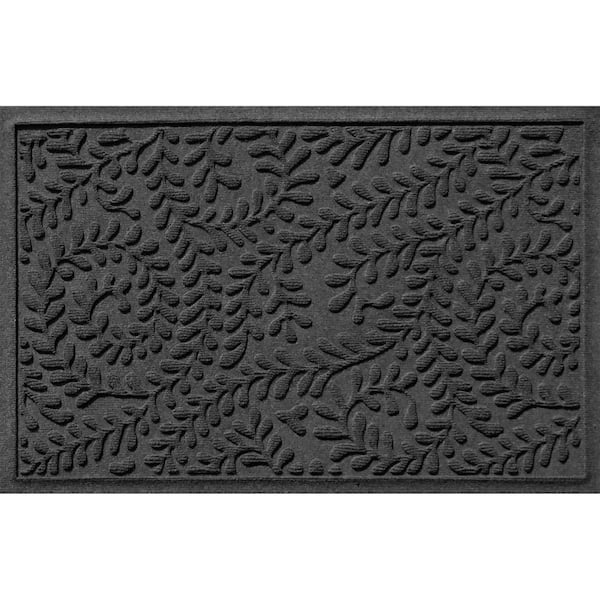 2'x3' Colorstar Greek Grid Door Mat Chocolate - Bungalow Flooring