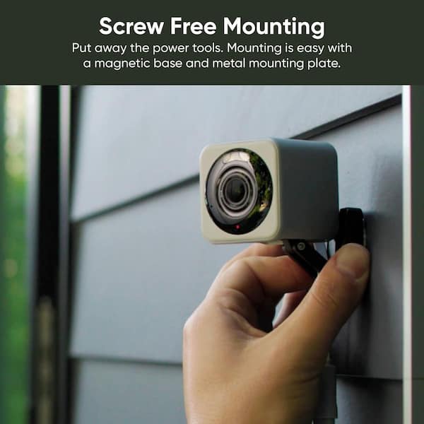 Wyze Cam v4 Wi-Fi 2.5K QHD Indoor/Outdoor Plug-In Smart Home Security Camera, Color Night Vision, 2-Way Audio (Black)