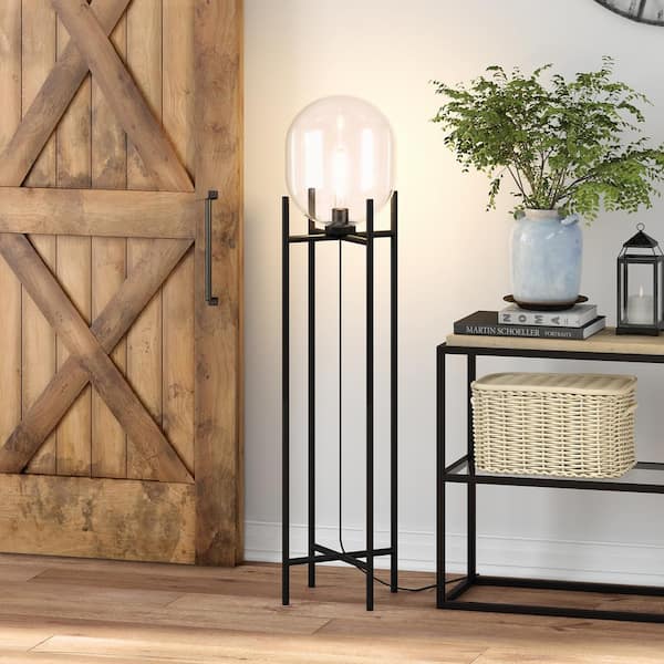 Edison 55 in. Blackened Bronze Floor Lamp
