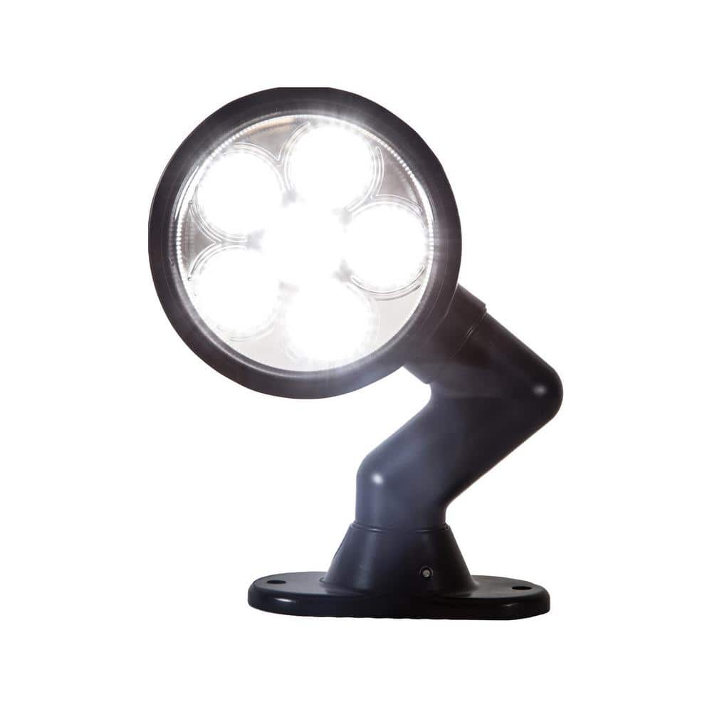 5" Black Aluminum LED Flood Light with Clear Lens