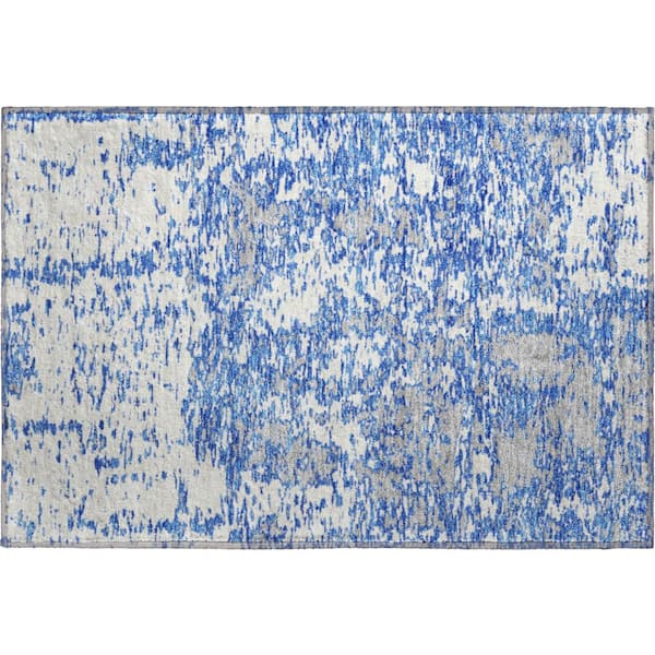 Addison Rugs Mayfield Premium Machine Washable Abstract AMF946 Blue 2 ft. x 3 ft. Area Rug
