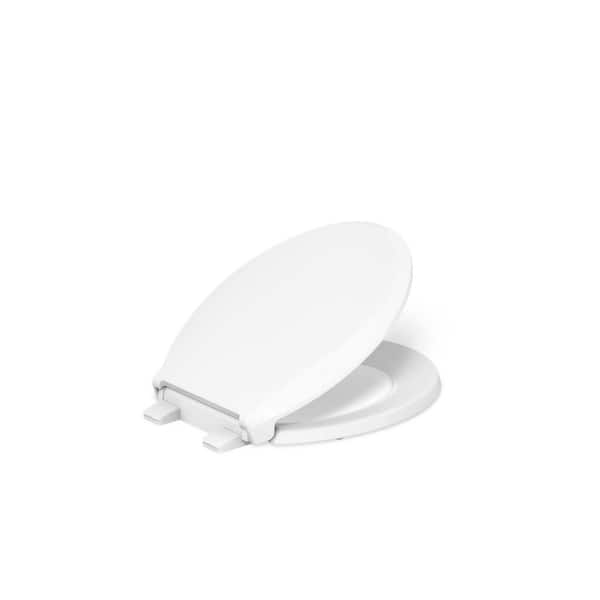 KOHLER Cachet Round Closed Front Toilet Seat in White