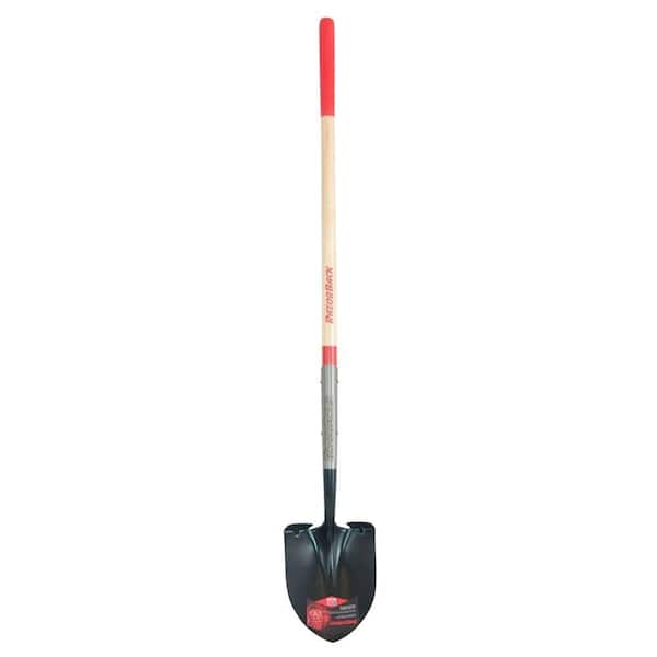 Razor Back Steel blade Wood Handle 9.5 in. W x 60.25 in. L Digging Round Point Shovel