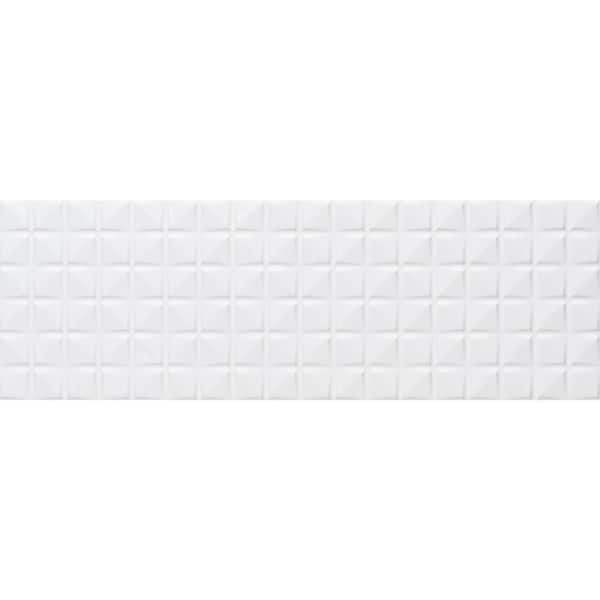 MSI Dymo Chex White 12 in. x 36 in. Glossy Ceramic Wall Tile (18 sq. ft./Case)