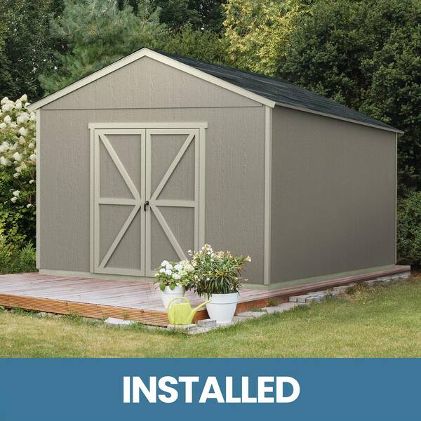 Handy Home Products Professionally Installed Astoria 12 ft. x 24 ft. MultiPurpose Backyard Wood