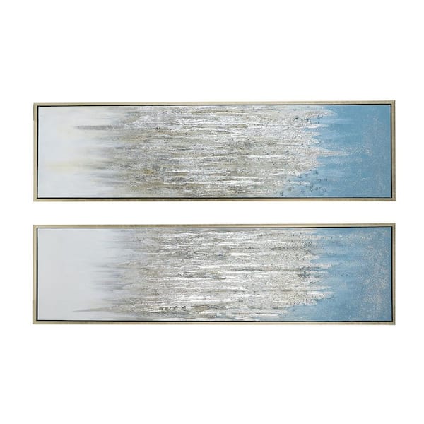 Avex 2-Piece Framed Art Print 70.9 in. x 19.7 in. Dhalia Ombre Wall Arts