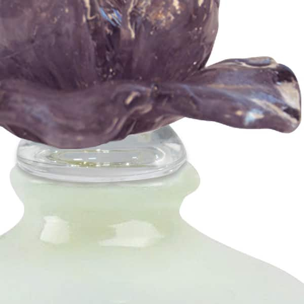 Hand Blown Decorative Bottle (Small) - Purple Passion