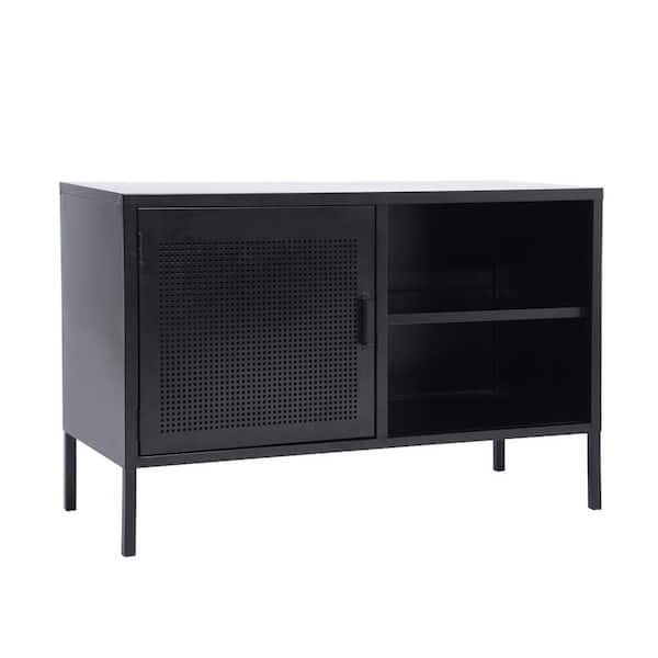 Homy Casa HD-ISAAC Black Accent Storage Cabinet
