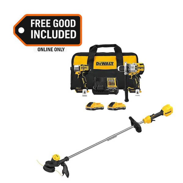 20-Volt MAX Lithium-Ion Cordless 2-Tool Combo Kit and 13 in. String Trimmer with (2) 4.0 Ah Batteries, Charger & Kit Bag
